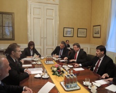 7. oktobar 2013. Predsednik Narodne skupštine u razgovoru sa predsednikom Mađarske 